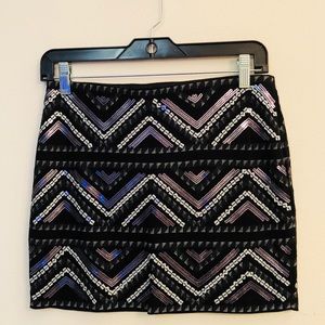 Express Sequin Skirt